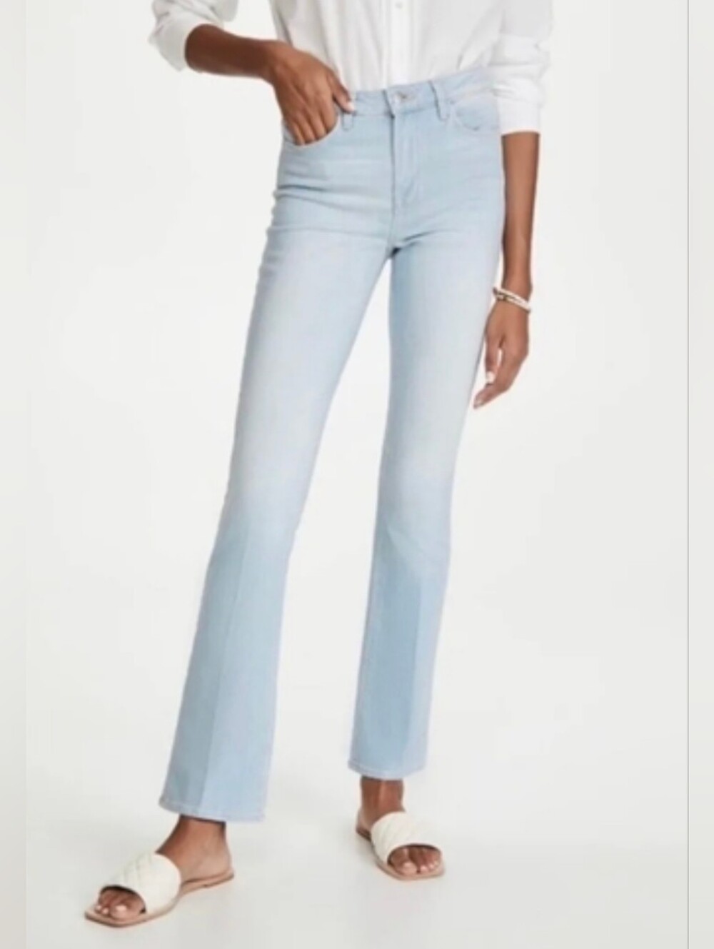 L'AGENCE Oriana High-Rise Straight Leg Jeans Belmont Wash Size 24